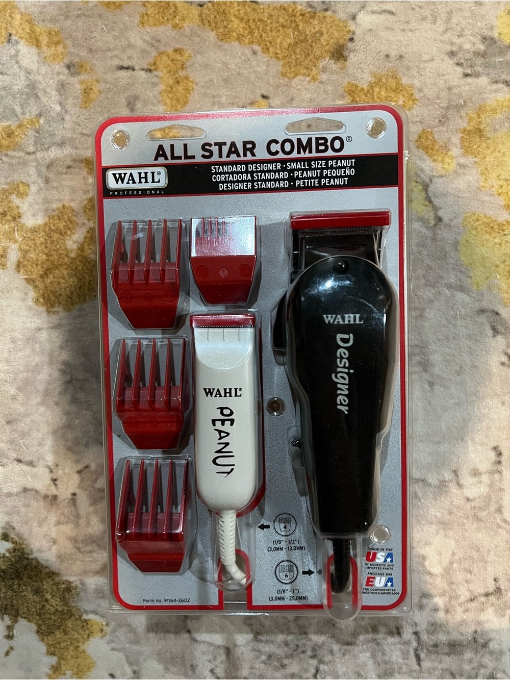 Wahl All Star Combo Hair Clippers Trimmer in Black, White, Red